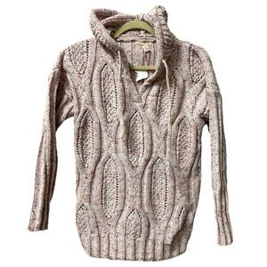 Cupio NWT Women’s Chunky Knit Cable Knit‎ Hoodie Sweater  Sz S